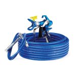 Hydrodynamiczny pistolet natryskowy Contractor PC, RAC X LP 517, Wąż hydrodynamiczny BlueMax II 1/4 in x 15 m, Wąż hydrodynamiczny z końcówką biczową BlueMax II 3/16 in x 1,4 m